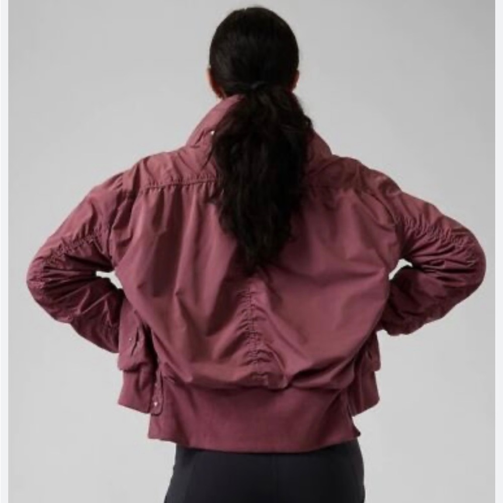 Athleta Point Reyes bomber in dusty pink - Picture 4 of 4
